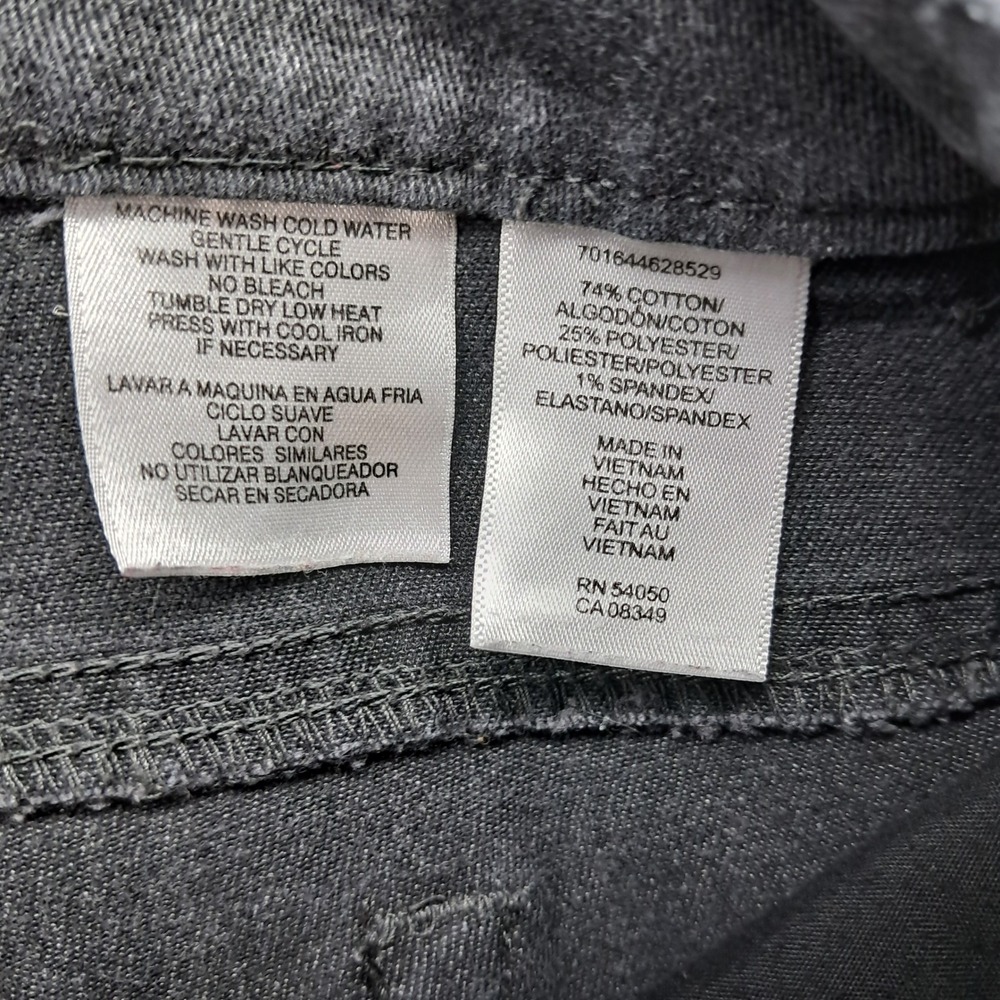 Jones New York Sport Shape Control Straight Leg Pants Gray Womens 18 Stretch - Picture 4 of 10